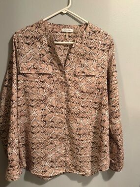Calvin Klein Snake-Print Blouse